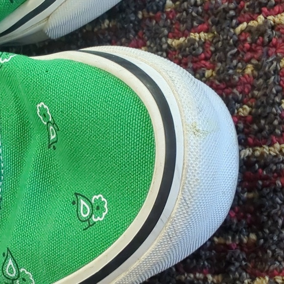 Vans Authentics California Paisley Green Sneakers - Picture 6 of 6